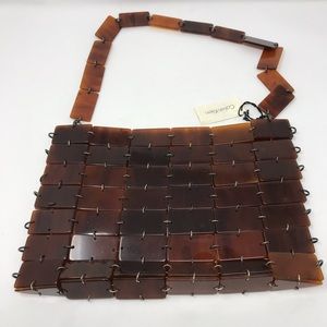 CALVIN KLEIN Retro  shoulder bag italian made NWT